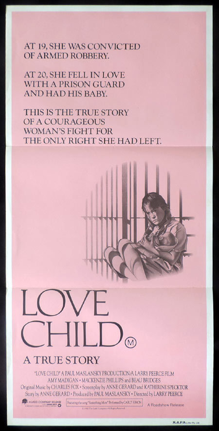 LOVE CHILD Original Daybill Movie poster Beau Bridges