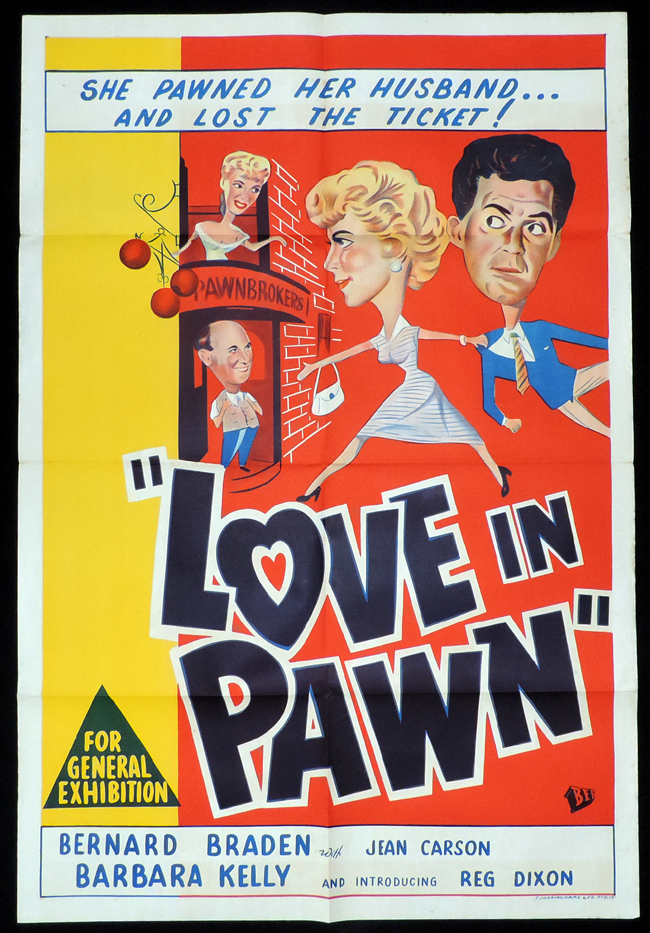 LOVE IN PAWN One Sheet Movie Poster Bernard Braden British Comedy
