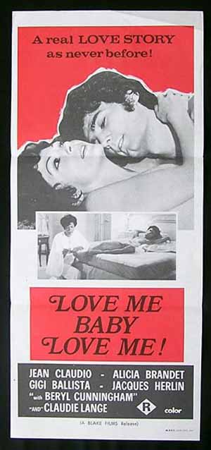 LOVE ME BABY LOVE ME ’69 Anna Moffo SEXPLOITATION daybill