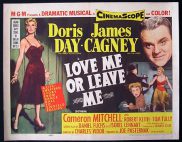 LOVE ME OR LEAVE ME '55-James Cagney US HALF SHEET poster