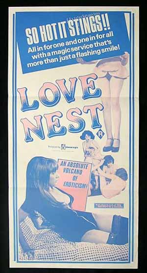 LOVE NEST-SEXPLOITATION-SO HOT IT STINGS! Rare poster