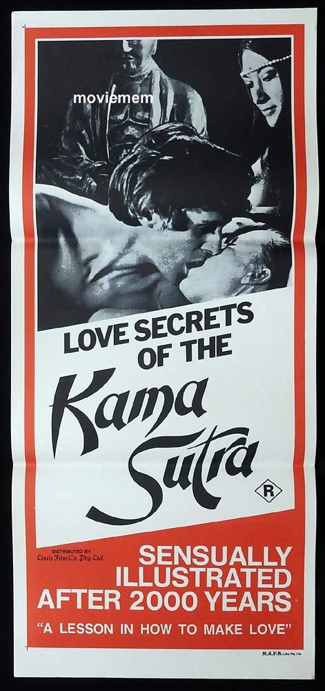 LOVE SECRETS OF THE KAMA SUTRA Original Daybill Movie poster Sexploitation John Holmes Uschi Digard
