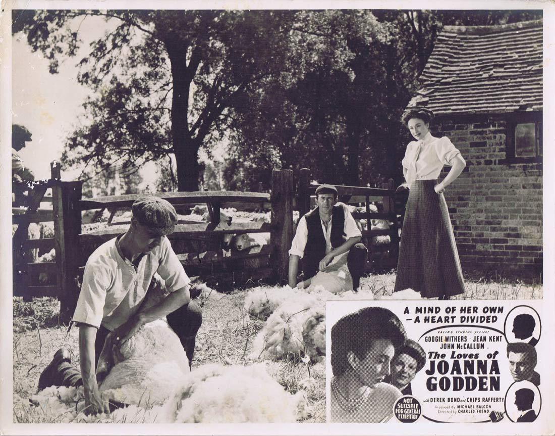 THE LOVES OF JOANNA GODDEN Original Lobby Card Googie Withers Chips Rafferty