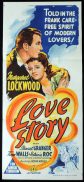 LOVE STORY Original Daybill Movie Poster Margaret Lockwood