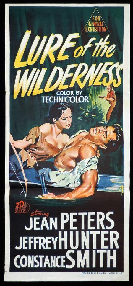 LURE OF THE WILDERNESS Original Daybill Movie Poster Jean Peters