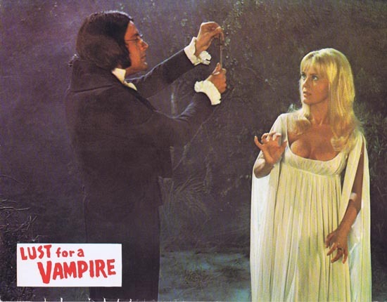 LUST FOR A VAMPIRE 1971 Hammer Horror Lobby card 2 Ralph Bates