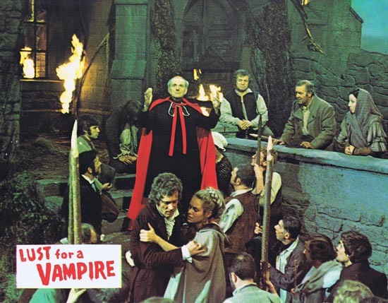 LUST FOR A VAMPIRE 1971 Hammer Horror Lobby card 6 Ralph Bates