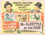 MA AND PA KETTLE AT THE FAIR Title Lobby Card Marjorie Main Percy Kilbride