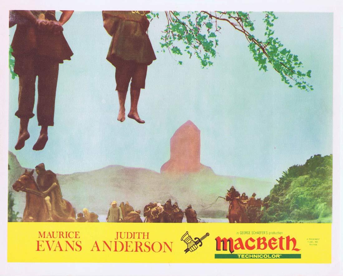 MACBETH Original Lobby Card 4 Dame Judith Anderson Maurice Evans