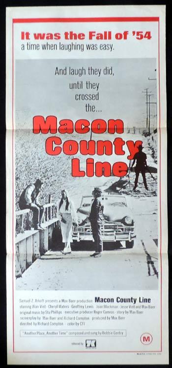 MACON COUNTY LINE Daybill Movie poster