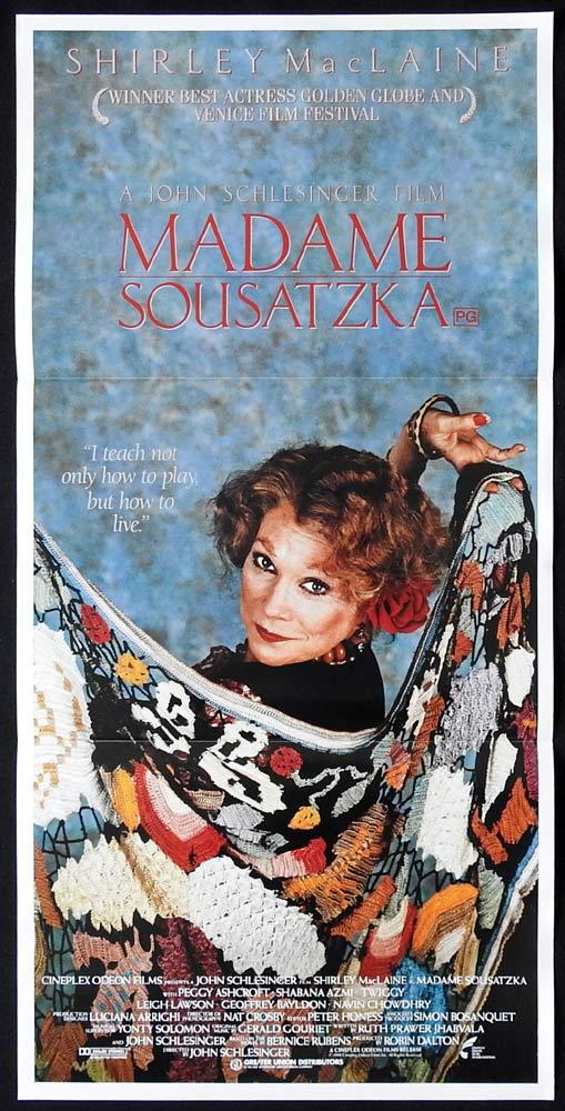 MADAME SOUSATZKA Original Daybill Movie poster Shirley MacLaine Navin Chowdhry