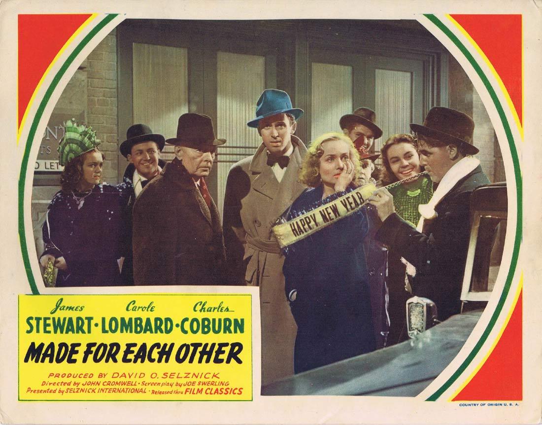 MADE FOR EACH OTHER Vintage Lobby Card Carole Lombard James Stewart