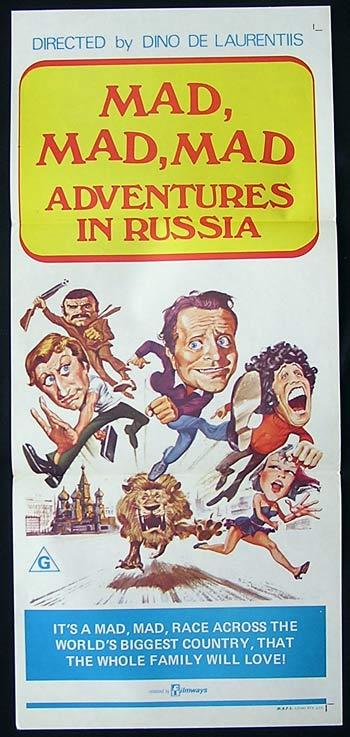 MAD MAD MAD ADVENTURES IN RUSSIA Original Daybill Movie Poster