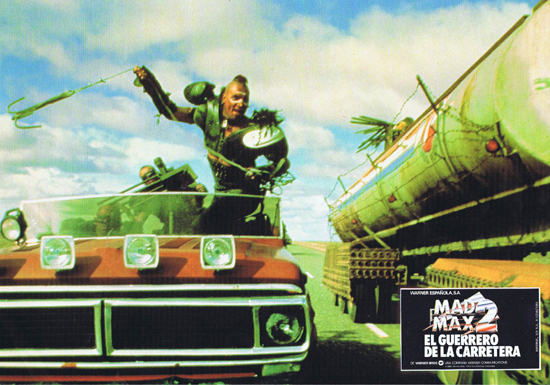 MAD MAX 2 1981 Mel Gibson Spanish Lobby Card 5