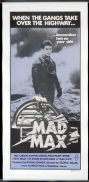 MAD MAX Daybill Movie poster LINEN BACKED Mel Gibson
