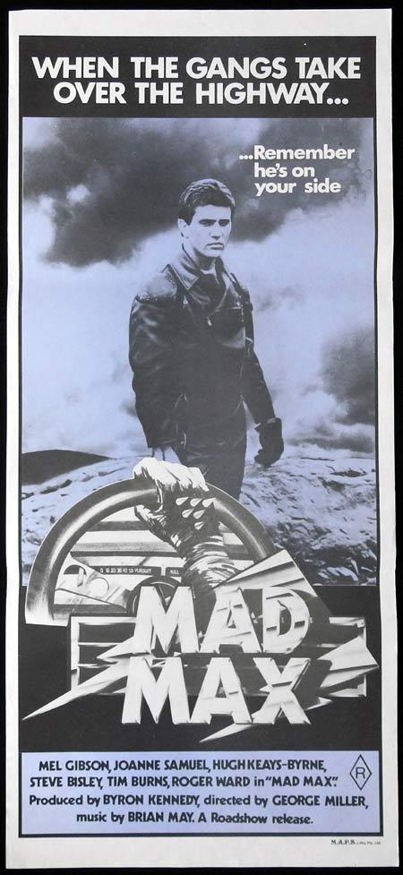 MAD MAX Original Daybill Movie poster 1979 Mel Gibson
