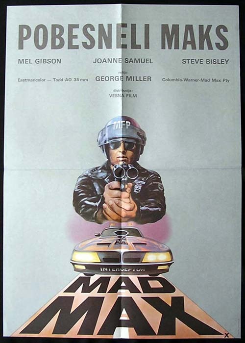 MAD MAX ’79-Mel Gibson YUGOSLAV 1sheet poster