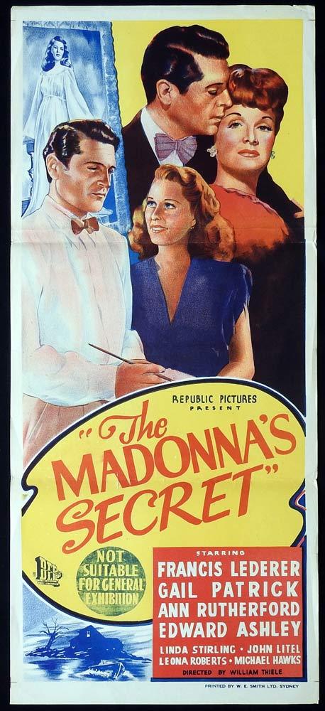 THE MADONNA’S SECRET Original Daybill Movie poster  Francis Lederer Gail Patrick