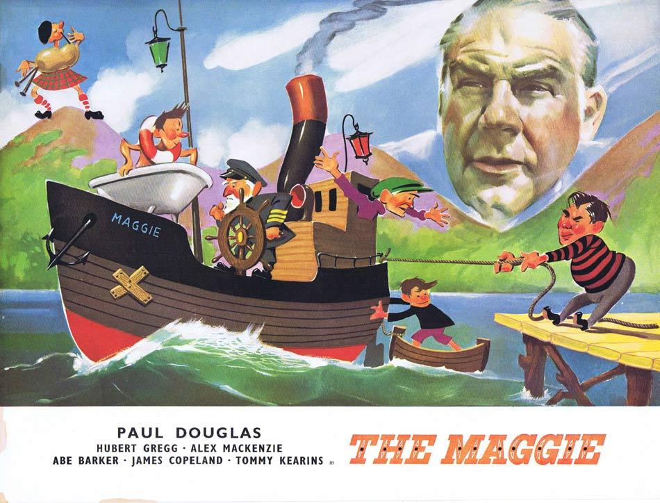 THE MAGGIE Original British Movie Trade Ad EALING Paul Douglas