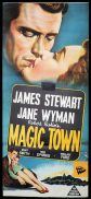 MAGIC TOWN Original Daybill Movie Poster James Stewart Jane Wyman