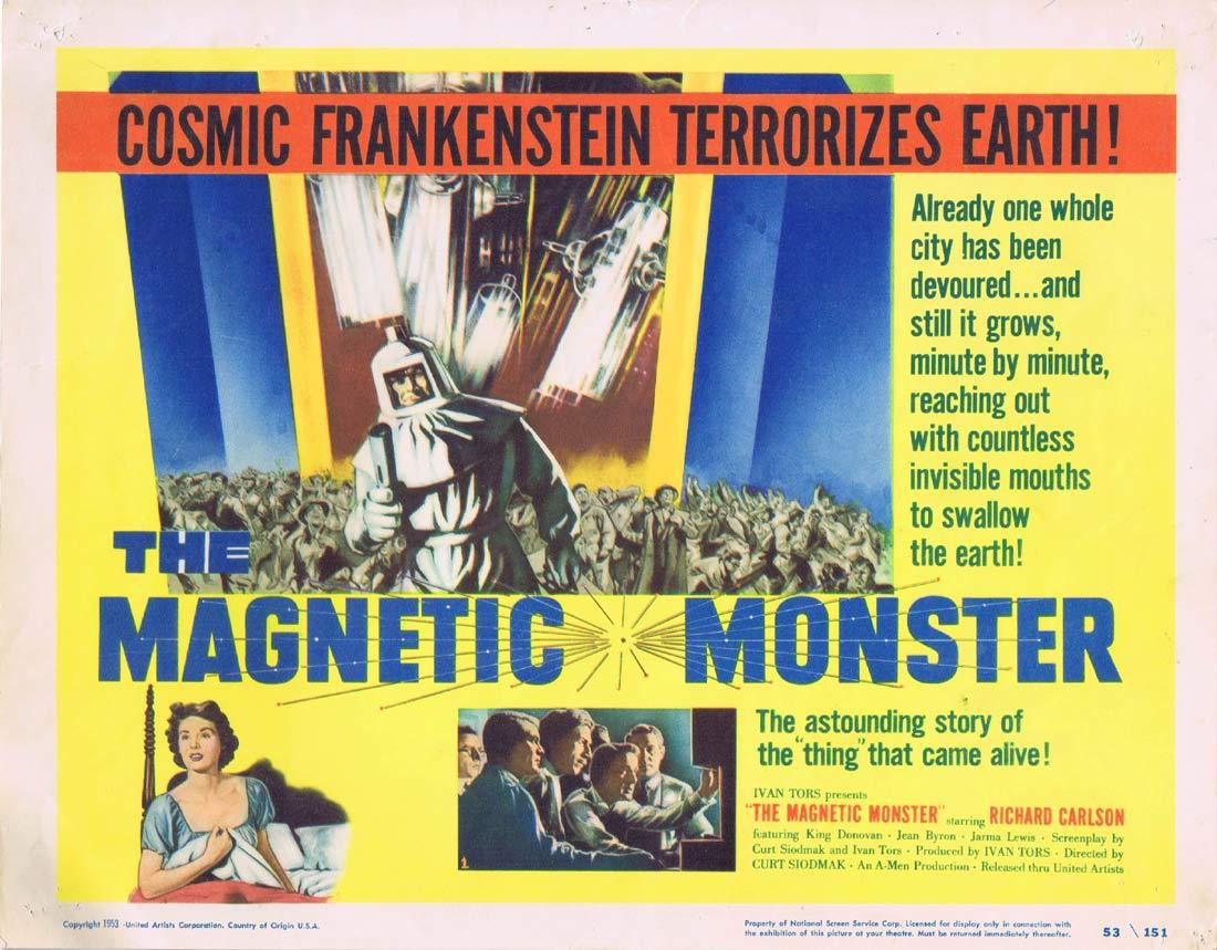 THE MAGNETIC MONSTER Original Title Lobby card Sci Fi