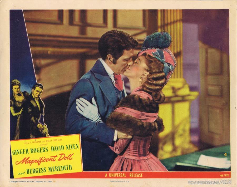 MAGNIFICENT DOLL Lobby Card 4 Ginger Rogers David Niven