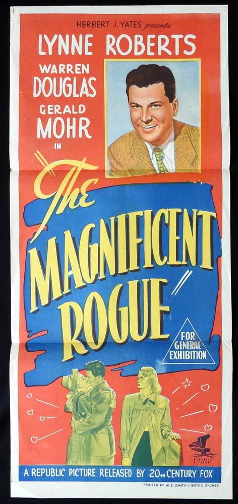 THE MAGNIFICENT ROGUE Daybill Movie poster Lynne Roberts