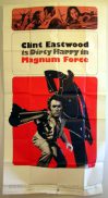 MAGNUM FORCE 1973 Clint Eastwood DIRTY HARRY Original US 3 sht Movie Poster