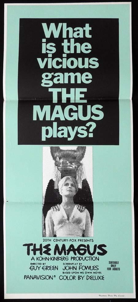 THE MAGUS Rare Daybill Movie Poster Anthony Quinn Michael Caine Candice Bergen