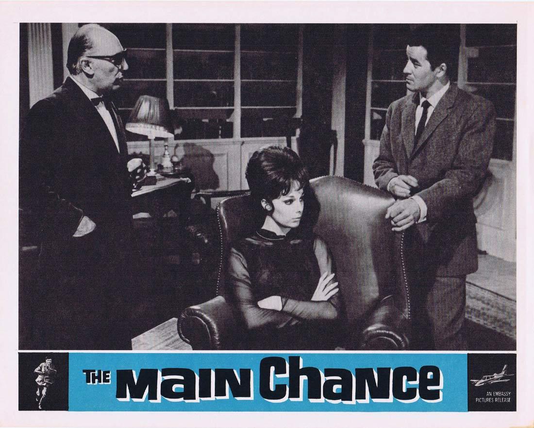THE MAIN CHANCE Vintage Movie Lobby Card 2 Edgar Wallace Gregoire Aslan Tracy Reed