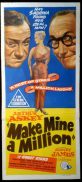 MAKE MINE A MILLION Daybill Movie poster Sid James Arthur Askey