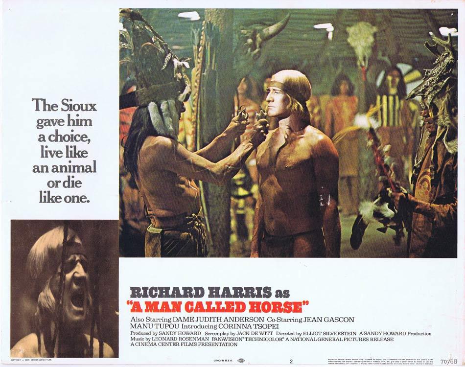 A MAN CALLED HORSE Lobby Card 2 Richard Harris