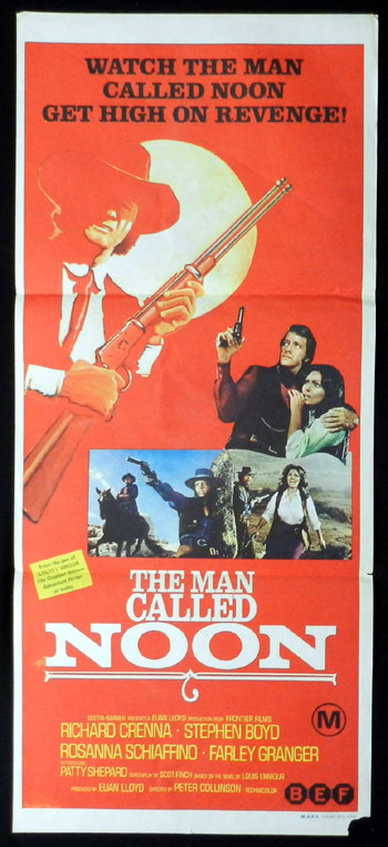 THE MAN CALLED NOON Daybill Movie poster Richard Crenna Stephen Boyd Rosanna Schiaffino