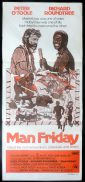 MAN FRIDAY Original Daybill Movie poster Peter O'Toole Richard Roundtree
