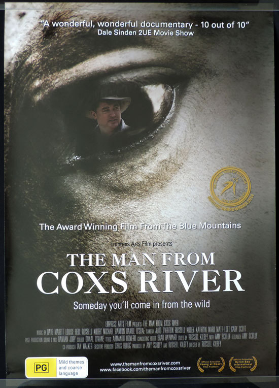 MAN FROM COXS RIVER Movie poster 1983 Steve Bisley Australian Cinema One sheet “B”