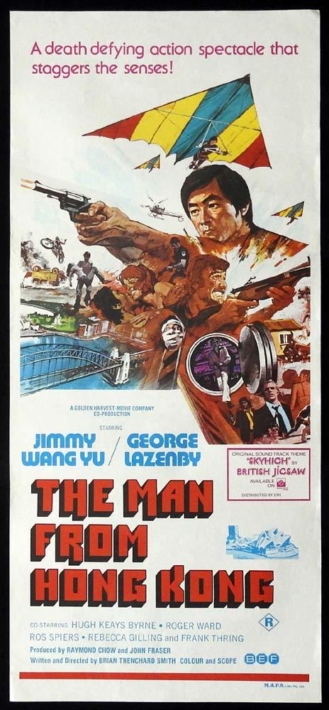 MAN FROM HONG KONG Daybill Movie poster 1975 George Lazenby