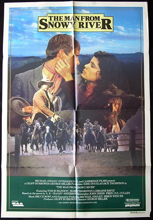MAN FROM SNOWY RIVER Rare Country of Origin Movie poster Style B