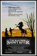 MAN FROM SNOWY RIVER '81 Rare US 40" x 60" Original Movie Poster