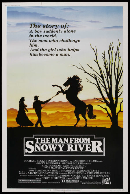 MAN FROM SNOWY RIVER ’81 Rare US 40″ x 60″ Original Movie Poster
