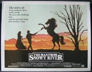 MAN FROM SNOWY RIVER '81 Rare US Half Sheet Original Movie Poster