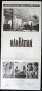 MANHATTAN Original Daybill Movie poster Woody Allen Diane Keaton