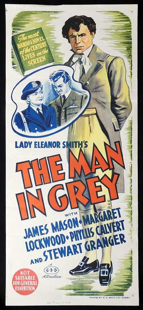 THE MAN IN GREY Original Daybill Movie poster Margaret Lockwood James Mason