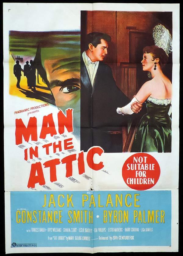 MAN IN THE ATTIC One Sheet Movie Poster Jack Palance