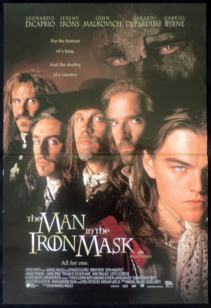 MAN IN THE IRON MASK Original Daybill Movie poster Leonardo DiCaprio