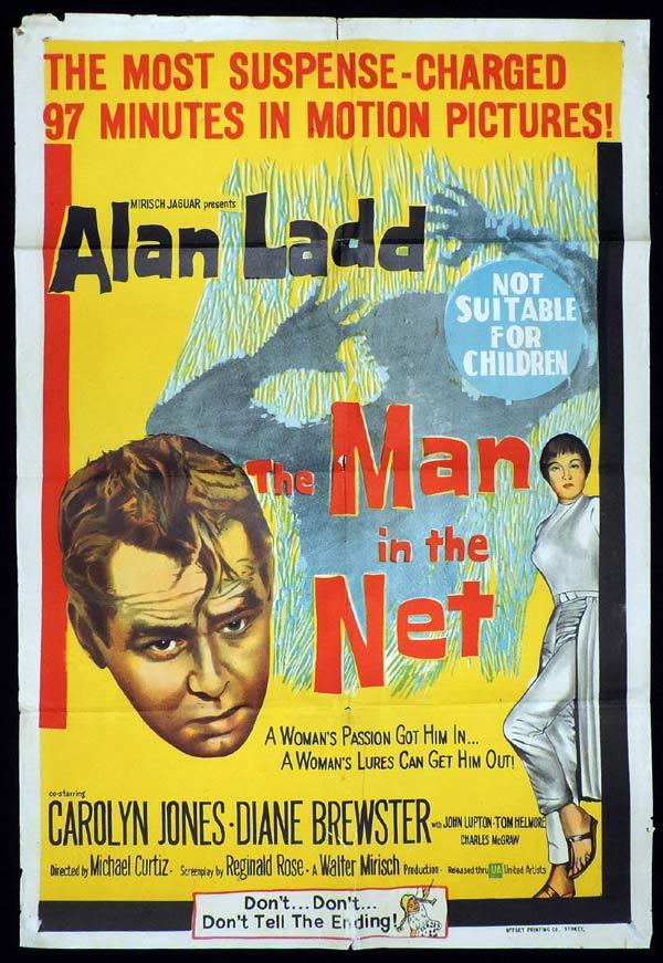MAN IN THE NET One Sheet Movie Poster Alan Ladd