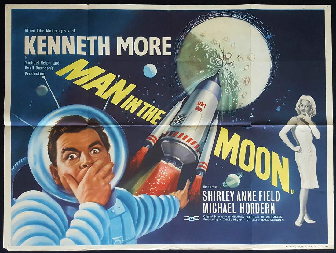MAN IN THE MOON British Quad Movie poster Kenneth More Shirley Anne Field