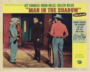 MAN IN THE SHADOW Lobby Card 4 Jeff Chandler Orson Welles Colleen Miller