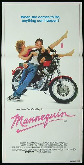 MANNEQUIN Original Daybill Movie Poster Andrew McCarthy Kim Cattrall