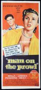 MAN ON THE PROWL Original Daybill Movie Poster Mala Powers James Best
