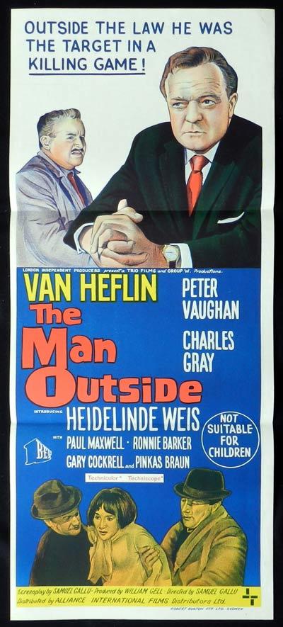 THE MAN OUTSIDE Original Daybill Movie Poster Van Heflin
